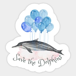 Save the Dolphins Sticker